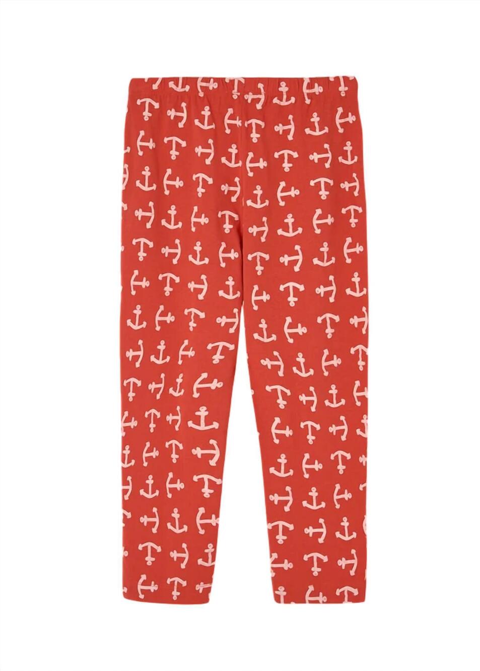 NEW THE ANIMALS OBSERVATORY girl's camaleon pant in red